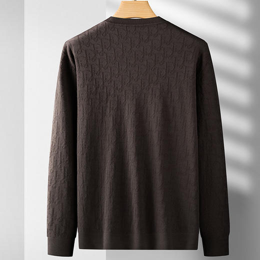 【新款DDS】大依优型大码男装圆领毛衫线衣针织衫休闲加肥加大男士胖子大码内搭上衣毛衣 商品图2