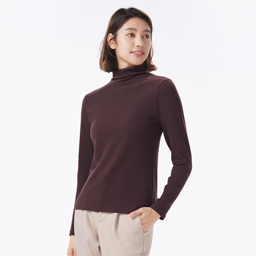 都市丽人保暖衣舒暖单件上衣暖肤绒3.0中厚女士保暖衣单件上衣LWTDA6 商品图3