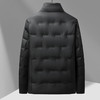 【皮羽绒】【新款DTX】大依优型大码羽绒服皮夹克PU外套加肥加大肥佬休闲上衣男士胖子秋冬 商品缩略图1