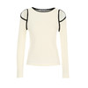 VIMAGE纬漫纪秋季新款露肩修身显瘦T恤上衣V2213826 商品缩略图6