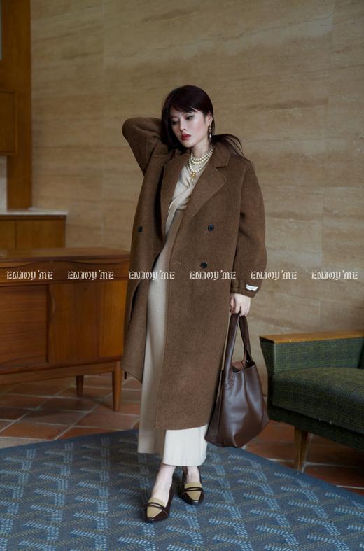 【门店同款】ENJOY冬季柔韧与共松紧袖口大衣 159496749 商品图4