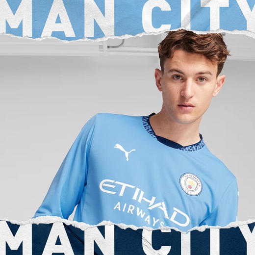 小李子PUMA彪马24-25赛季曼城主场球员版球衣比赛长袖成人男77518301 商品图1