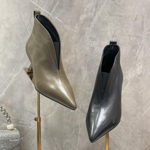 westory2024年秋冬新款优雅风细高跟百搭短靴切尔西S24DS84981 商品图2