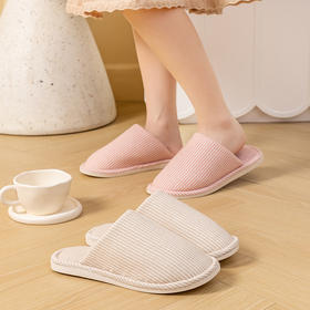 日式居家用棉拖鞋 秋冬季情侣地板无声拖鞋 男女防滑软底月子棉拖鞋新款爆款小红书同款