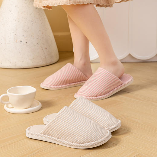 日式家居棉拖鞋女室内秋冬季情侣居家用防滑地板软底拖鞋男士冬天新款爆款小红书同款 商品图3