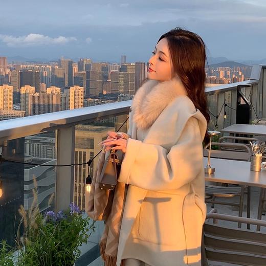 金蘑菇菇 海盐奶酪 减龄氛围少女 连帽大衣 商品图2