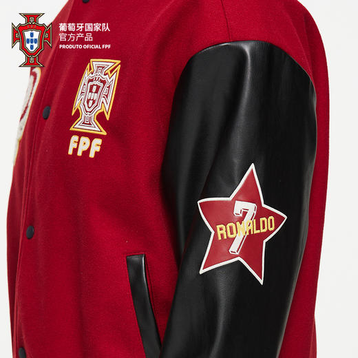 【官方正版】葡萄牙国家队丨时尚重工刺绣拼色棒球夹克 商品图2