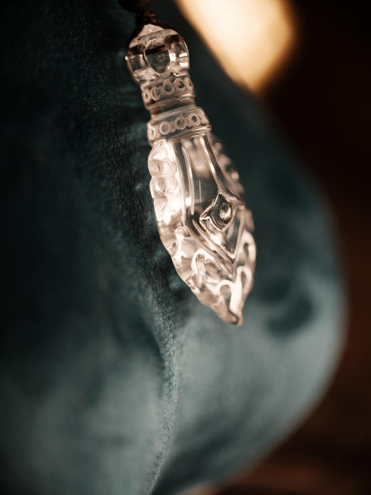 文殊智慧剑（白）吊坠【器悟雅玩】 商品图0