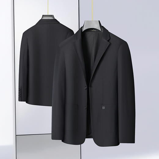 【新款DAB】大依优型品质西服外套商务夹克男宽松加肥加大码上衣胖子正装休闲 商品图2