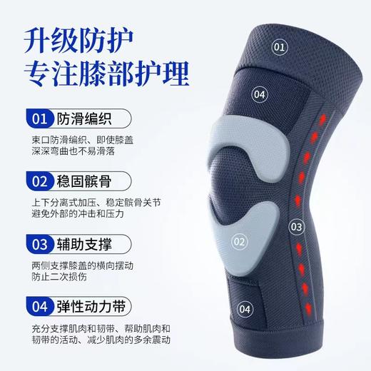 【运动户外必备】日本运动护膝半月板髌骨损伤专用固定带膝盖关节跑步保护套男女士运动护膝 商品图0