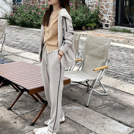 25特价🍂2409426    珠链系绳长裤 休闲裤 商品图10