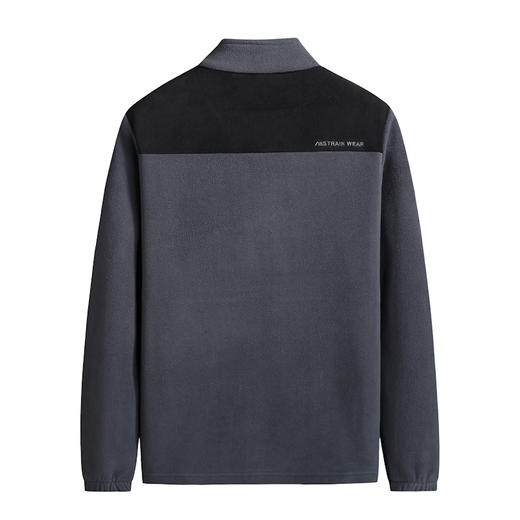 【抓绒衣】【新款DK】大依优型大码男装立领拼接夹克抓绒衣加肥加大休闲夹克胖子宽松防风外套上衣 商品图6