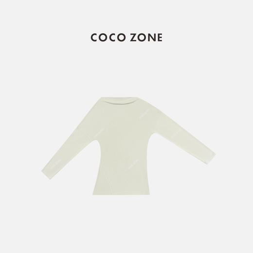 COCO ZONE 简约纯色休闲打底衫通勤风长袖T恤CC1C2212 商品图1