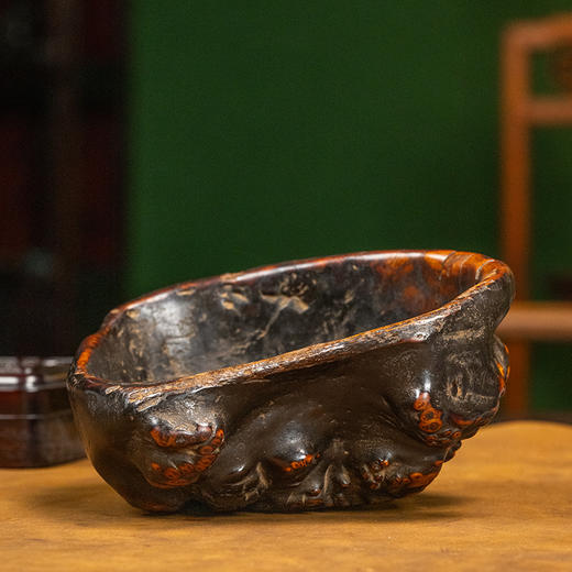 清 瘿木随形水洗 商品图0