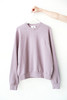 yyds慵懒感卫衣。胸口小标刺绣圆领丁香紫+古陶绿长袖外套A092768 商品缩略图4