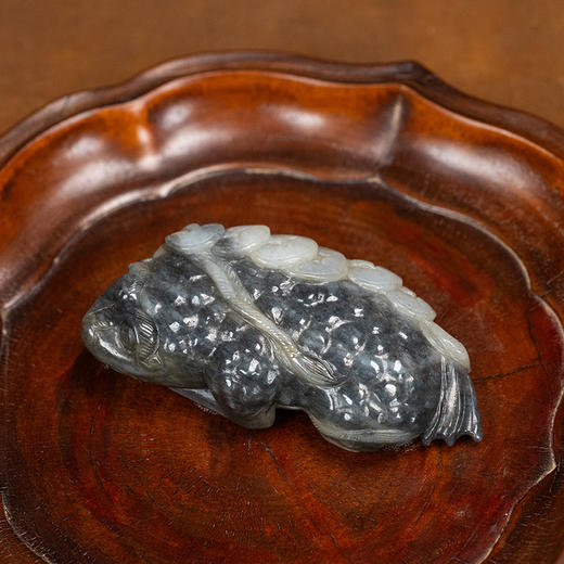 墨玉金蟾把件 商品图1