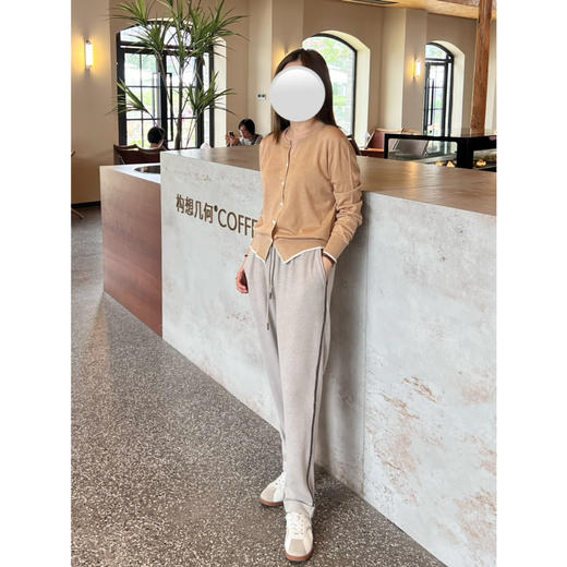 25特价🍂2409426    珠链系绳长裤 休闲裤 商品图6