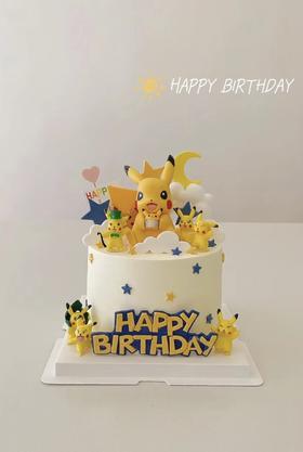神奇宝贝 皮卡丘宝可梦主题蛋糕