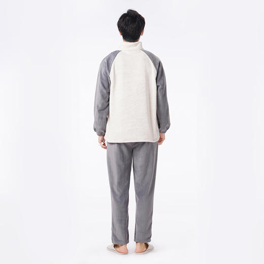 都市丽人睡衣会员精选长袖家居服双面法兰绒厚女士法兰绒套装LHT2W1 商品图7