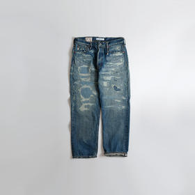 FDMTL CLASSIC STRAIGHT DENIM 日本冈山制水洗破坏直筒牛仔裤