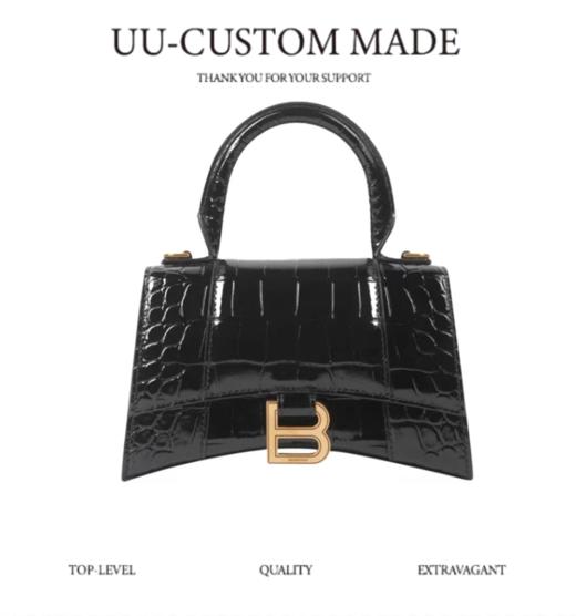 巴黎世家| 鳄鱼纹 Balenciagα沙漏包 大小号（CB） 商品图0