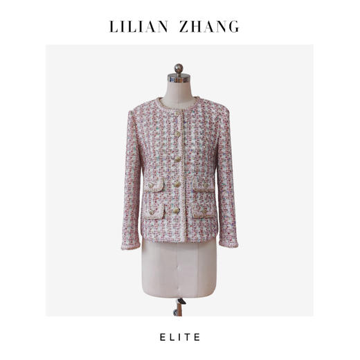 E系列-定制—“时尚轮回”——爱有共鸣——千金风嵌边小香外套  2405009 商品图0