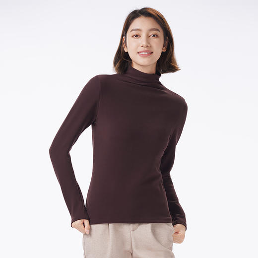 都市丽人保暖衣舒暖单件上衣暖肤绒3.0中厚女士保暖衣单件上衣LWTDA6 商品图2