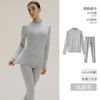 3A级抑菌保暖内衣女秋冬季中领纯棉薄款全棉毛衫内穿打底秋衣秋裤套装 商品缩略图9
