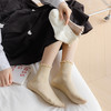【学院风花边公主袜】袜子女春夏款木耳边短筒袜，透气好清爽无骨不硌脚，纯色简约风女士棉袜JK潮日系月子袜女袜QQ 商品缩略图1