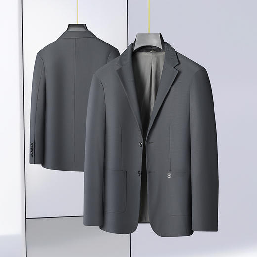 【新款DAB】大依优型品质西服外套商务夹克男宽松加肥加大码上衣胖子正装休闲 商品图1