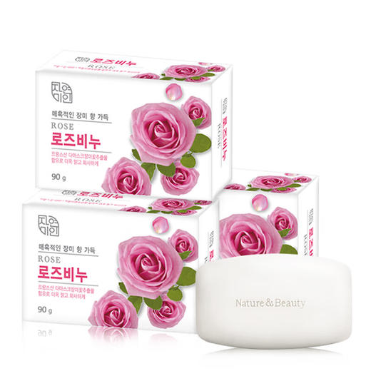 【3块装】韩国进口芜琼花自然美人留香沐浴皂天然花萃花香洗手香皂 90g/块 商品图0