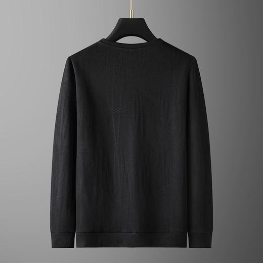 【新款DG】大依优型大码长袖卫衣圆领加肥加大肥佬休闲宽松透气上衣打底T恤 商品图2