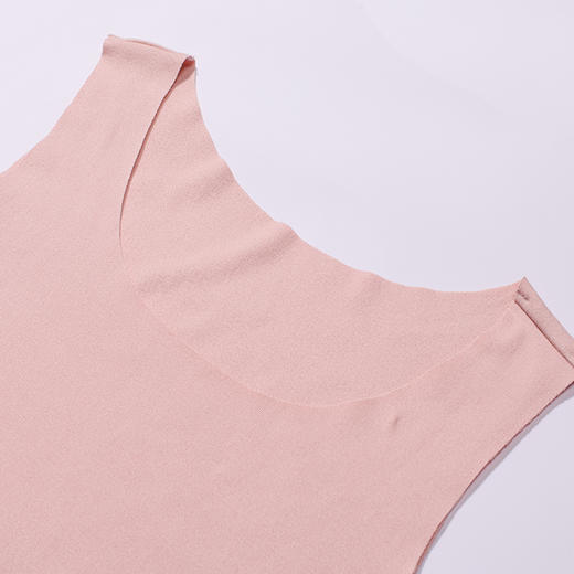 都市丽人保暖衣轻暖单件背心阳离子罗纹绒3.0薄女士保暖衣单件上衣LWTFA1 商品图4