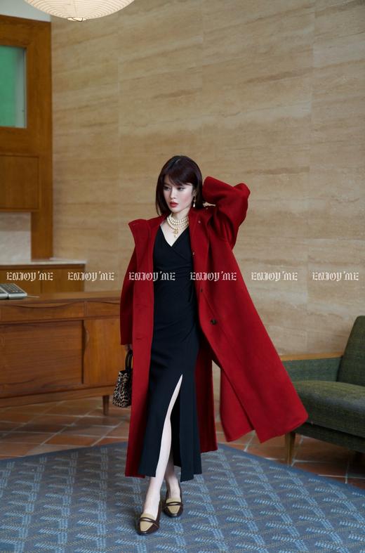 【门店同款】ENJOY冬季自由意志侧绑带开叉连衣裙 159511865 商品图0