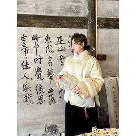 往期爆款~【新年好】新中式国风盘扣提花羽绒服加绒加厚冬季保暖百搭