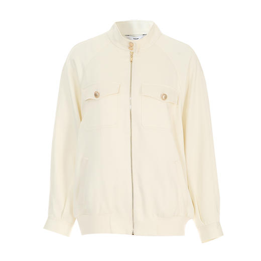 VIMAGE纬漫纪秋季新款时尚拉链宽松休闲外套V2203839 商品图6