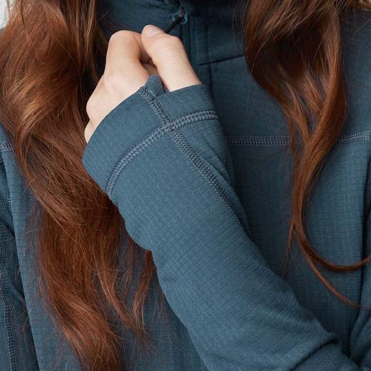 北极狐 女士户外抓绒衣 2024秋冬立领保暖衣 露营徒步打底衫87141 商品图4