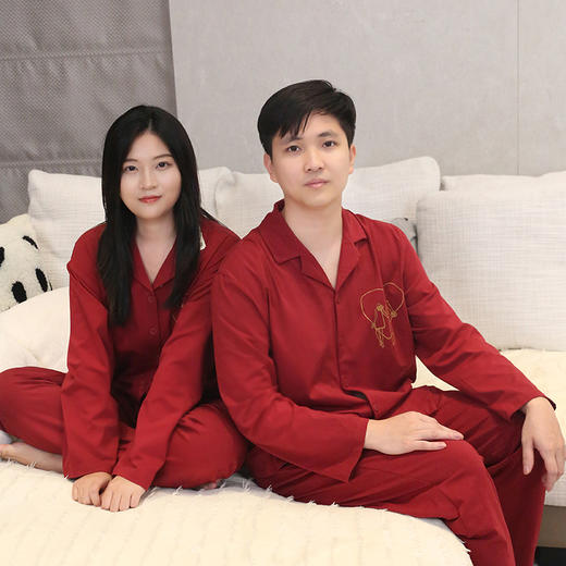 【88元1套】秋冬男女款长袖长裤开衫家居套装-2243213、2243214 商品图0