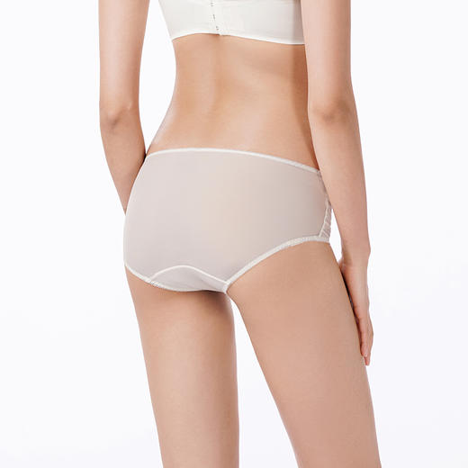 都市丽人内裤薄透丝滑平角裤蕾丝女士内裤LPT1M3 商品图3