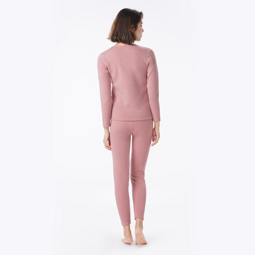 都市丽人保暖衣强暖套装天丝德绒复合绒厚女士保暖衣套装LWT9A2 商品图3