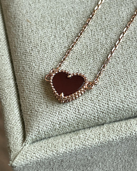 现货 THS 9.30-无 梵克家 VCA小红心系列简单且独特项链手链耳钉 CU1246 商品图11