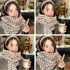 【百变百搭！撞色千鸟】冬季保暖情侣针织格子围脖韩版百搭流苏撞色千鸟格围巾女，一条好看的围巾，就能敲开冬天的门。ry 商品缩略图0