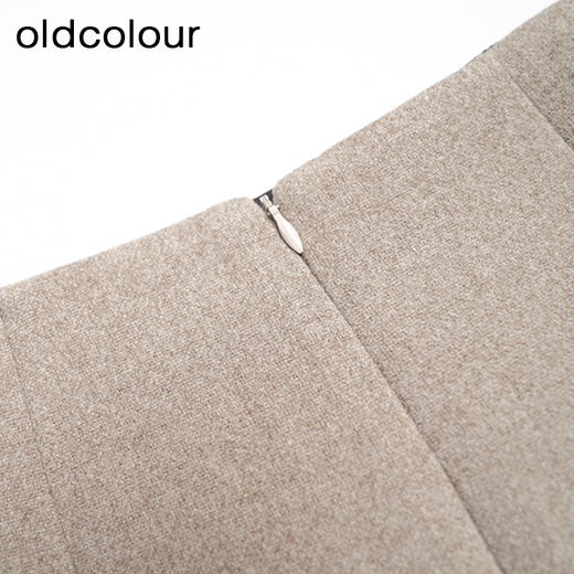 oldcolour半身裙简约时尚高腰显瘦A字百褶短裙女DL43061416 商品图4