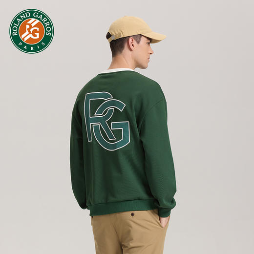 罗兰加洛斯法网卫衣春秋款男女2022新款情侣装宽松长袖运动套头衫 商品图4