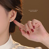 【琵琶扇子】S925银新中式锆石耳钉【YXS-E4449】 商品缩略图3