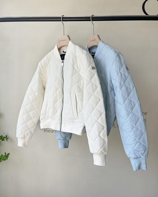 现货 THS 9.30-限时 剪刀家 女士菱格绗缝立领棒球服 2色 BF1058 商品图3