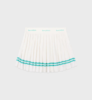 Sporty & Rich - Serif Logo Pleated Skirt - Coconut - 女装 - 短裙 - 椰奶白 商品缩略图0