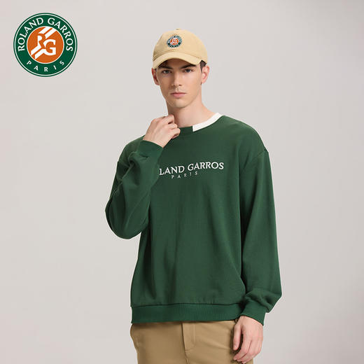 罗兰加洛斯法网卫衣春秋款男女2022新款情侣装宽松长袖运动套头衫 商品图3