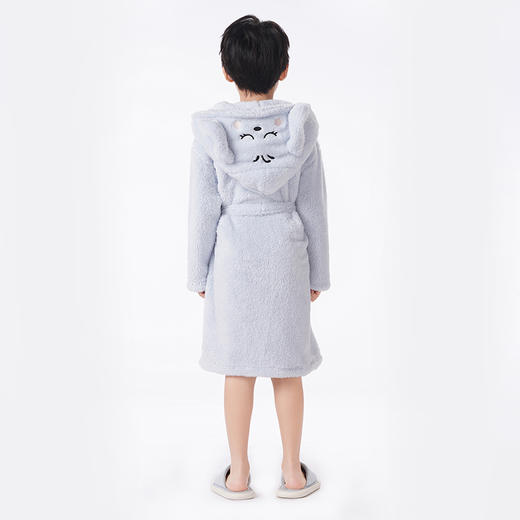 都市丽人眯雅佳睡衣超值精选单件袍长毛绒厚童装法兰绒单件袍JHT7A2 商品图3