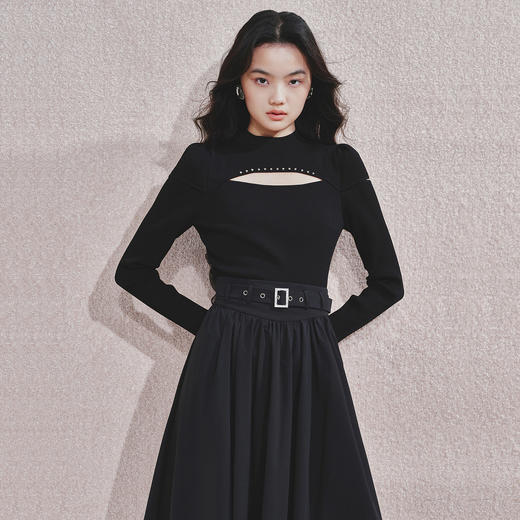 贵雅*风修身显瘦针织上衣2024秋冬女 商品图0